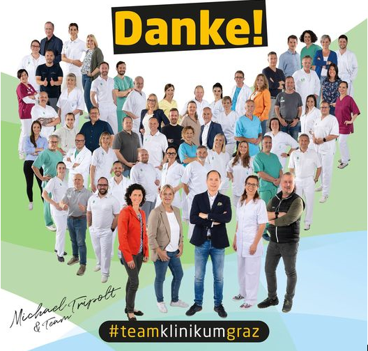 BR-Wahl Uniklinikum Graz: TKG bleibt auf Platz 1